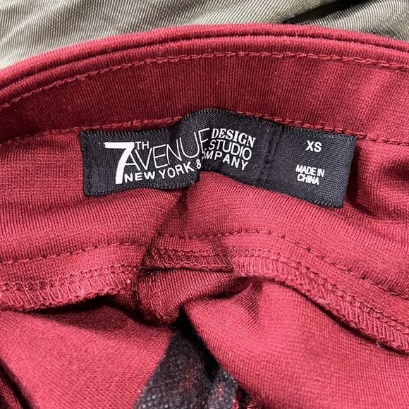 7th Avenue Red Wide Leg Pants - Picture 8 of 10